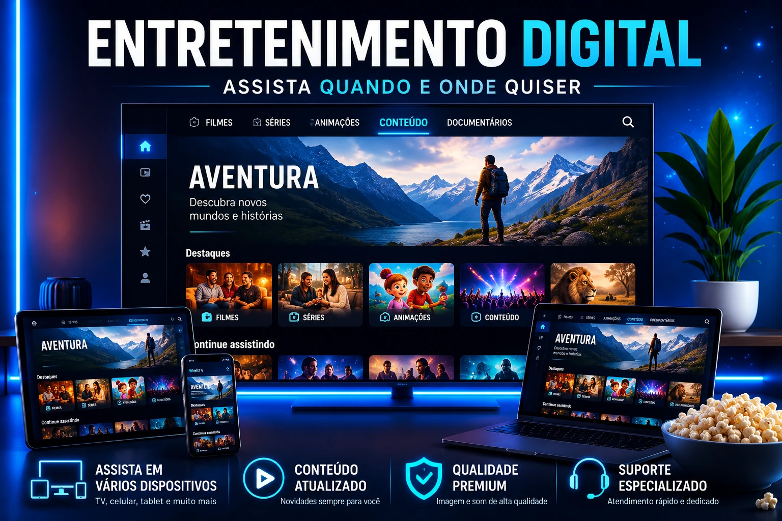 Novidades da plataforma WellTV